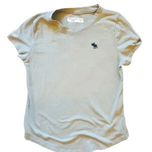 NWOT Abercrombie Kids Sage green short sleeve tee shirt Size 11/12